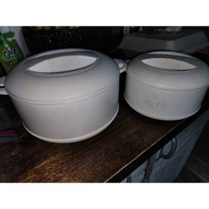 Milton Orchid Casserole Dishes (2)